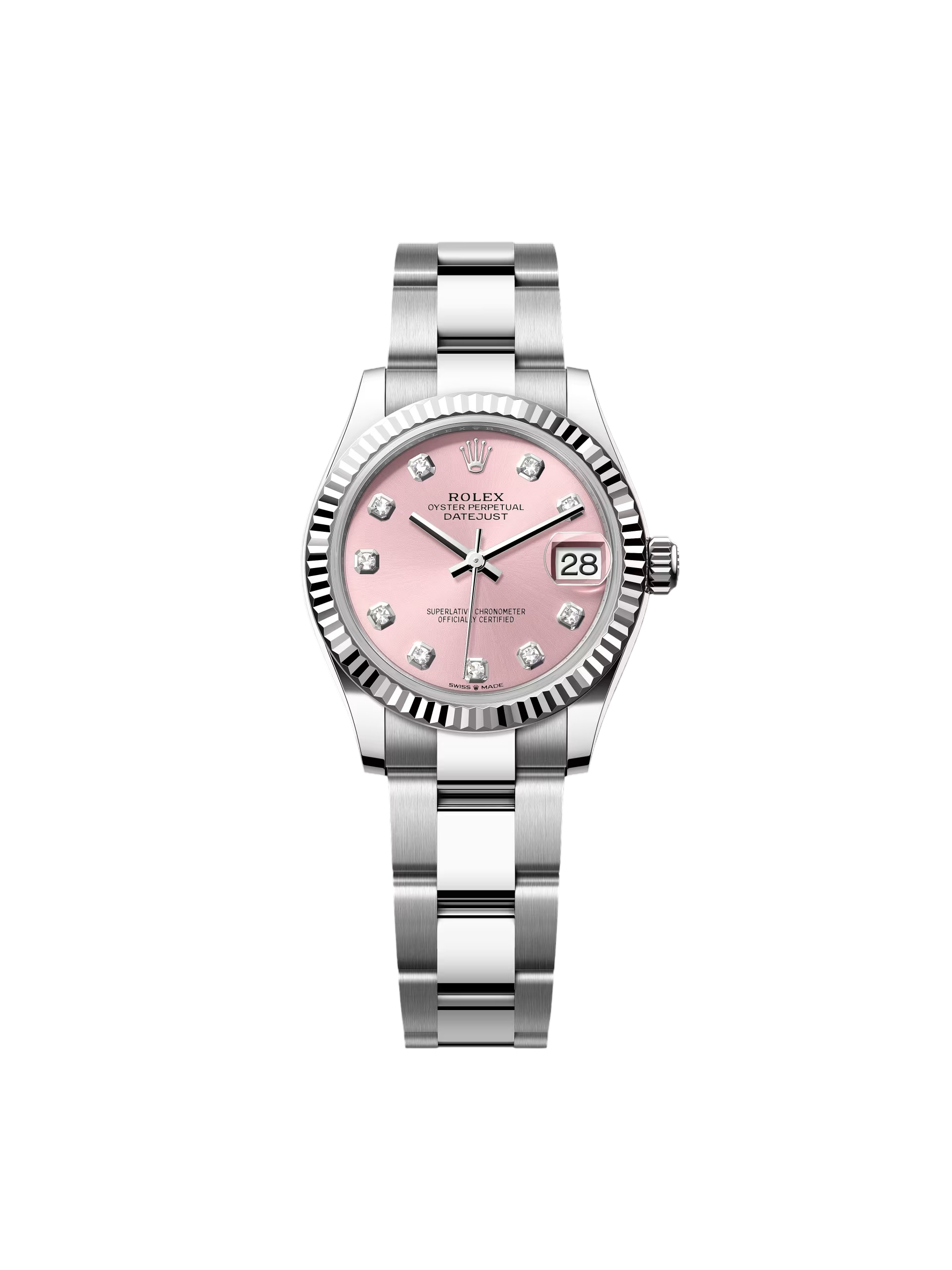 Rolex Datejust m278274-0031/0032 Pink 31mm Dial Oyster Watch