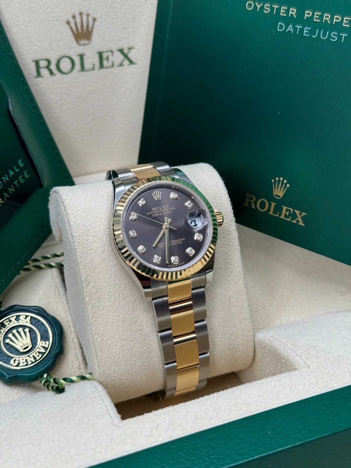 Rolex Datejust m278273-0021/0022 31mm Dark Grey Dial Stainless Steel and Yellow Gold Oyster Watch