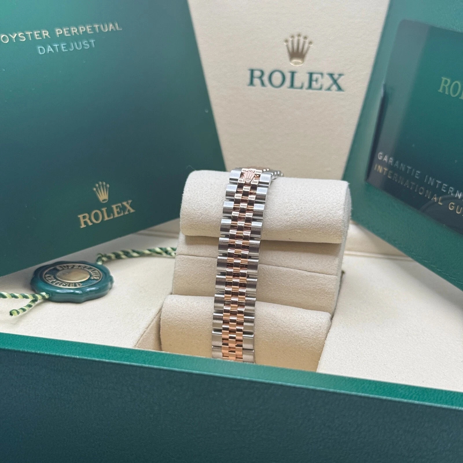 Rolex Lady-Datejust 28mm 279171 Aubergine Diamond Oyster Stainless Steel and Rose Gold