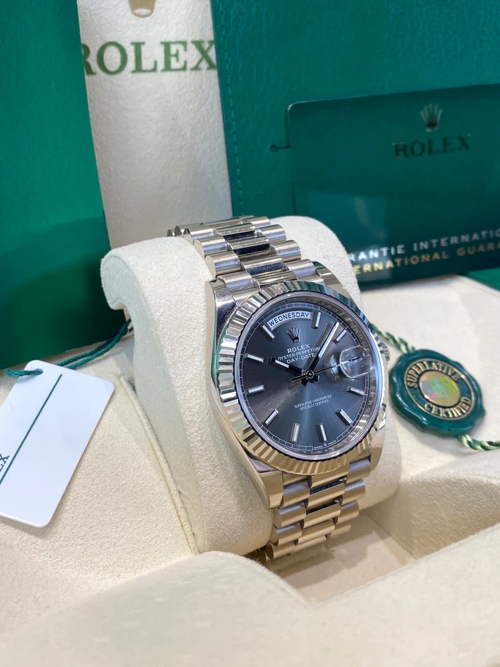 Rolex  Day-Date 40mm Slate Diamonds Dial  228236-0013