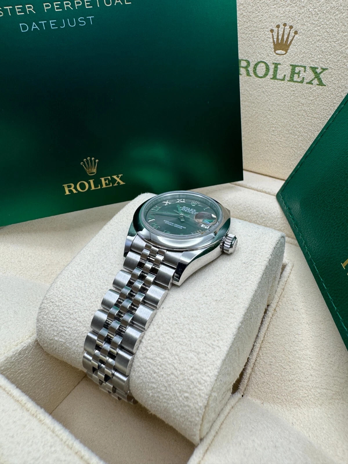Rolex Lady-Datejust 28mm  m279160 Oyster Perpetual Dark Grey Dial Oyster Bracelet
