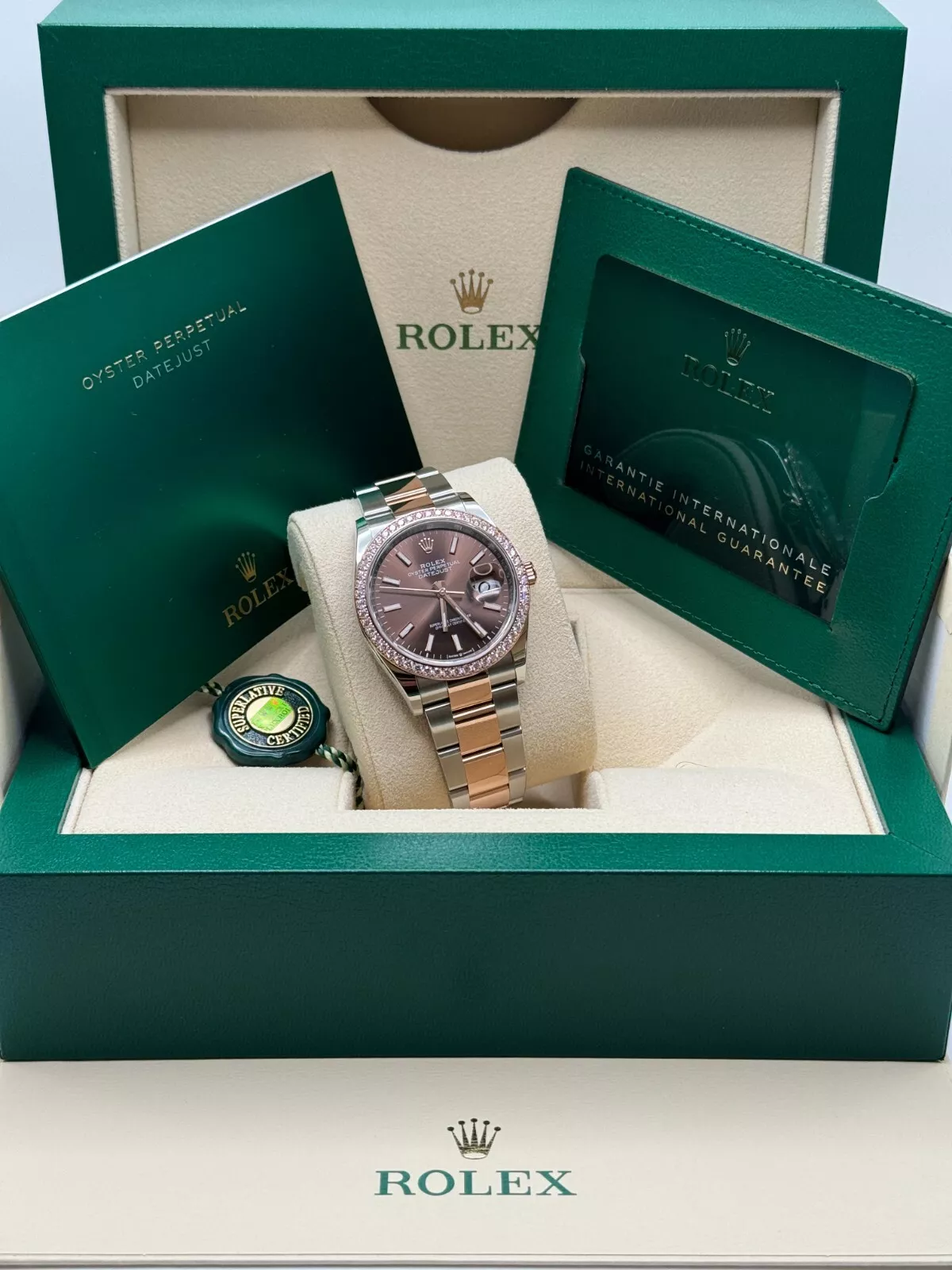 Rolex  Datejust 36mm 126281 Chocolate Dial Oyster Bracelet