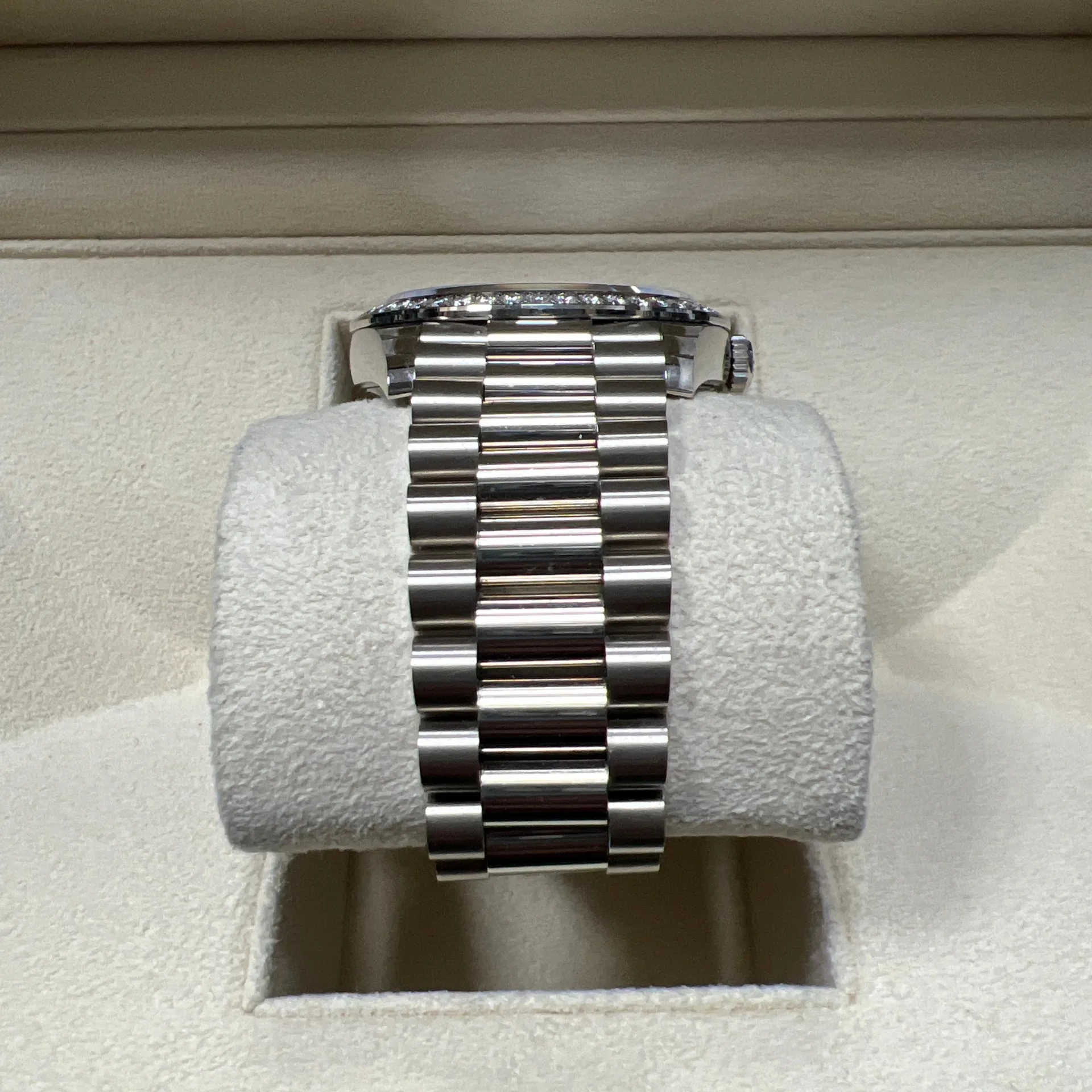 Rolex  Day-Date 40mm 228349RBR-0003 Bright Black Dial President Bracelet