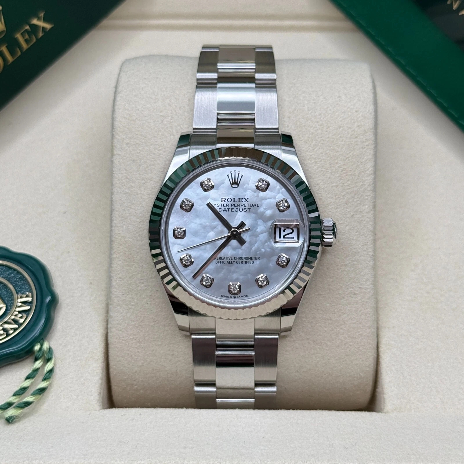 Rolex Datejust m278384RBR-0007/0008 Mother-of-Pearl 31mm Dial Oyster Watch