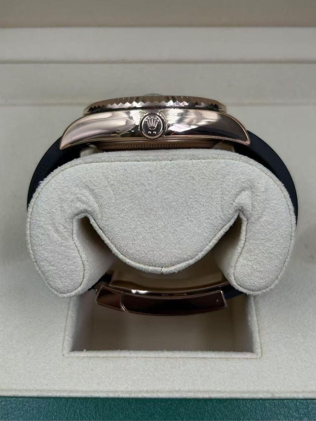 Rolex  Sky-Dweller 42mm Rose Gold White Dial Oysterflex - 336235