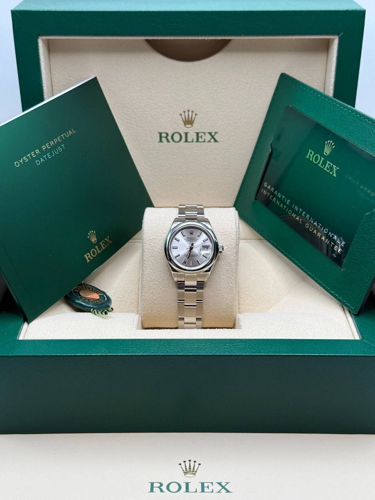 Rolex Lady-Datejust 28mm  m279160 Oyster Perpetual Silver Dial Oyster Bracelet