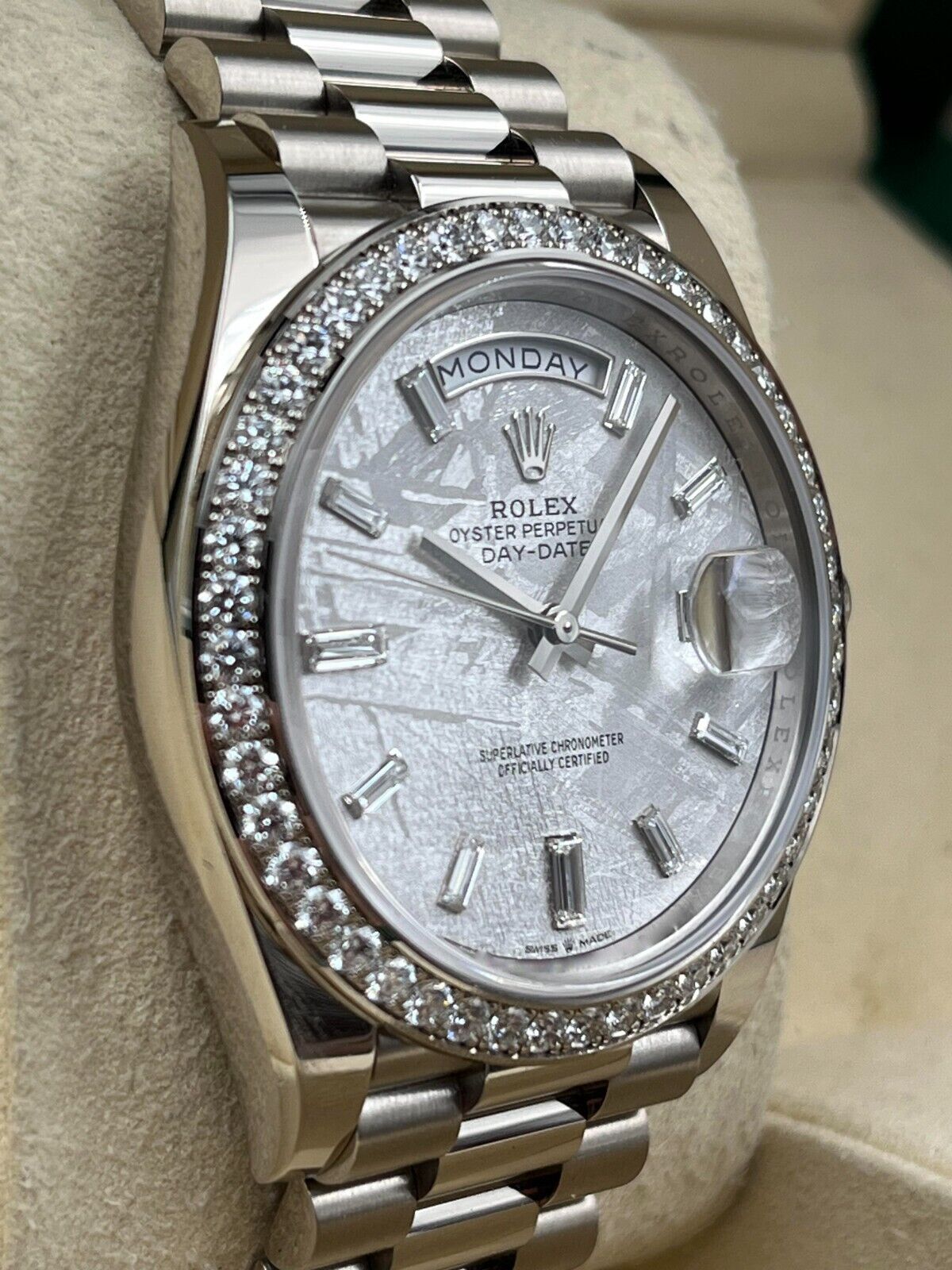 Rolex  Day-Date 40mm 228349RBR-0040 Meteorite Dial President Bracelet