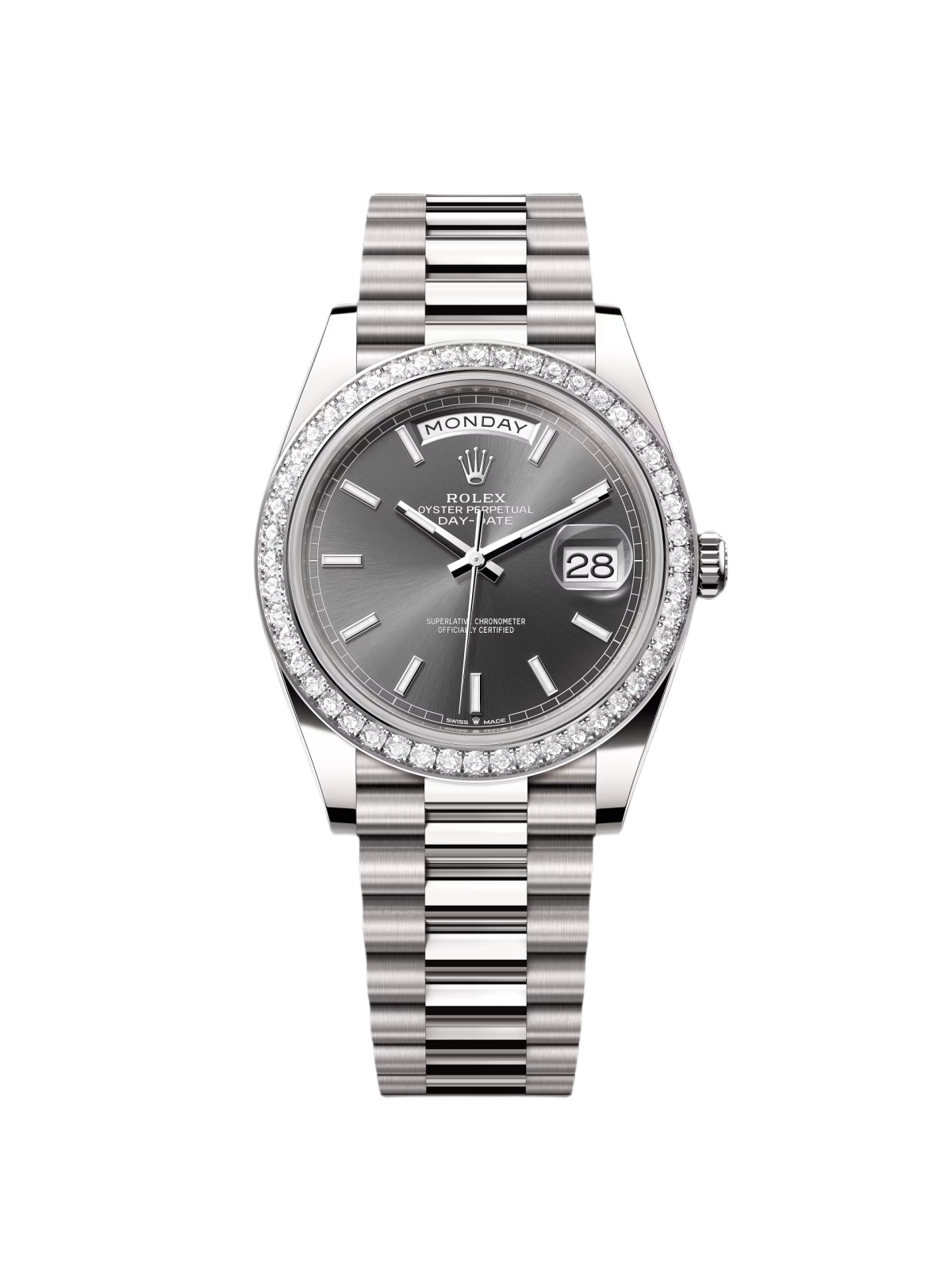 Rolex  Day-Date 40mm 228349RBR-0041 Slate Dial President Bracelet