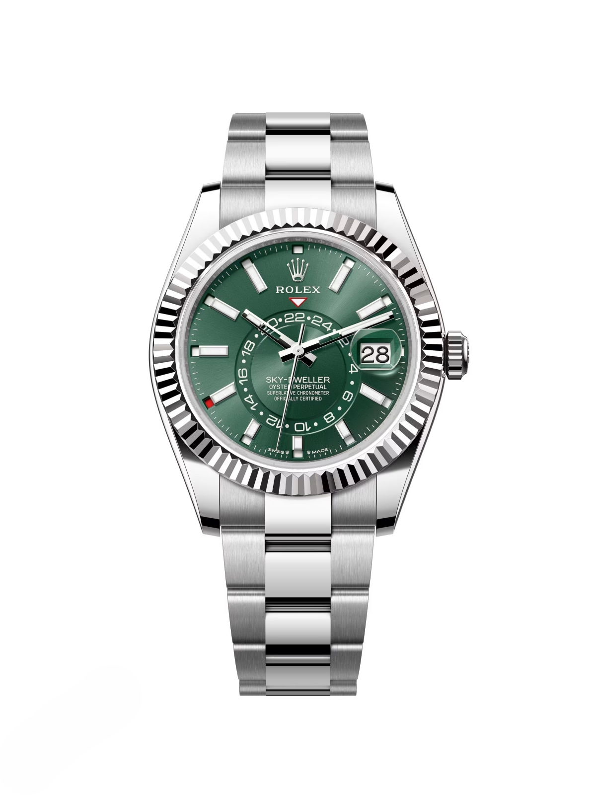 Rolex  Sky-Dweller 42mm 336934-0001 Stainless Steel Green Dial Oyster