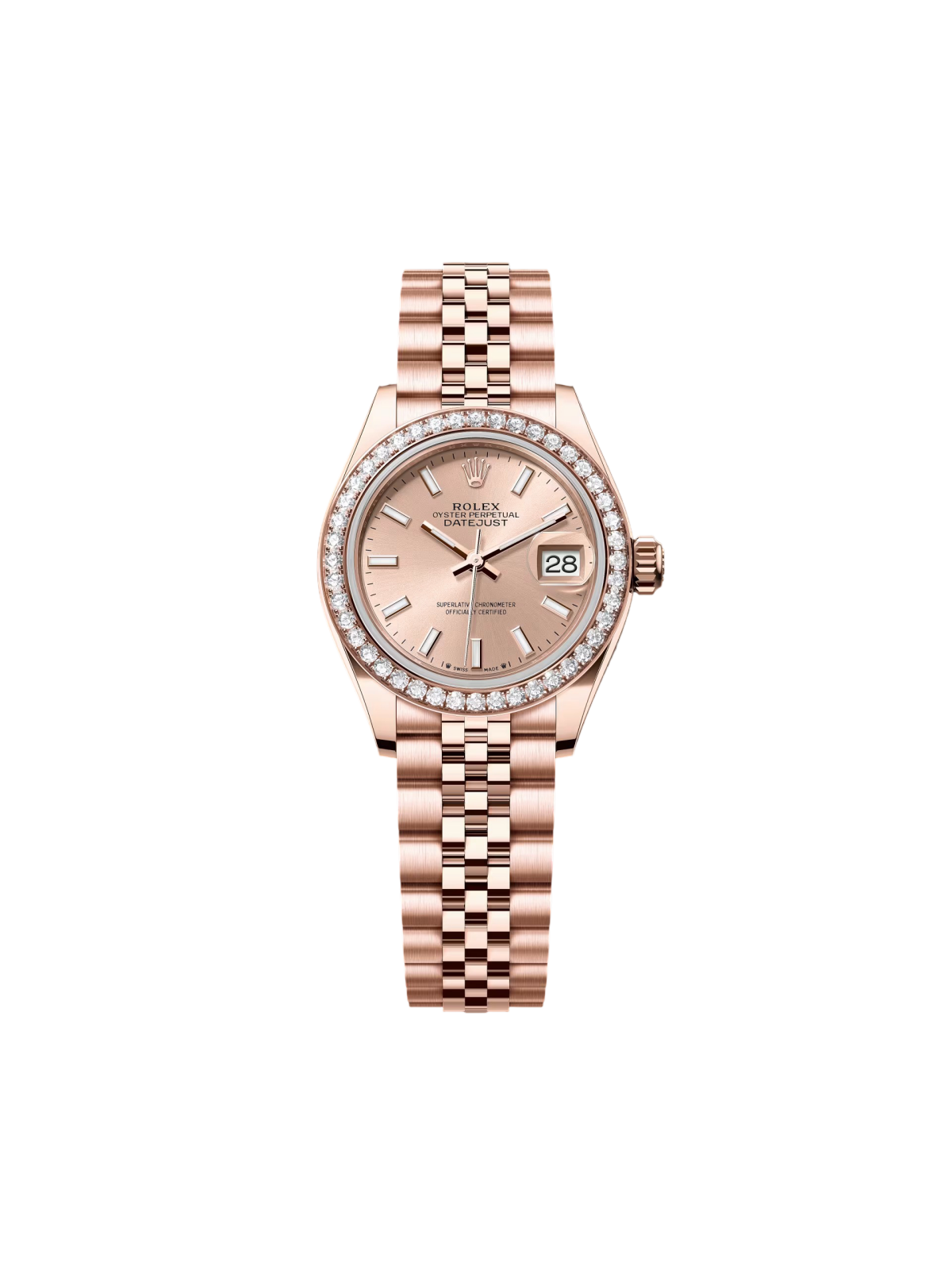 Rolex  Lady-Datejust 28mm 279135RBR Rose Dial Jubilee Bracelet