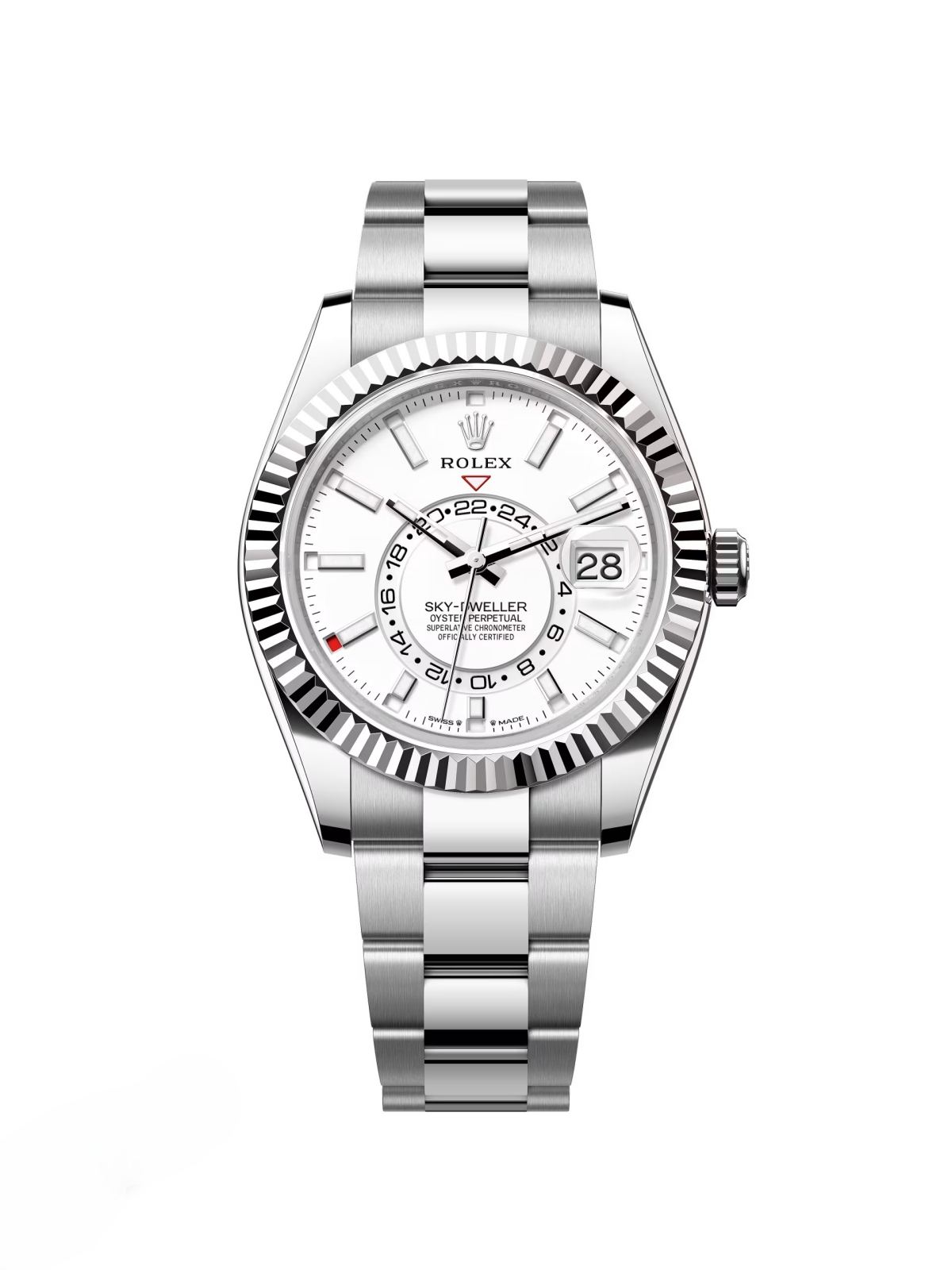 Rolex  Sky-Dweller 42mm 336934-0003 Stainless Steel White Dial Oyster