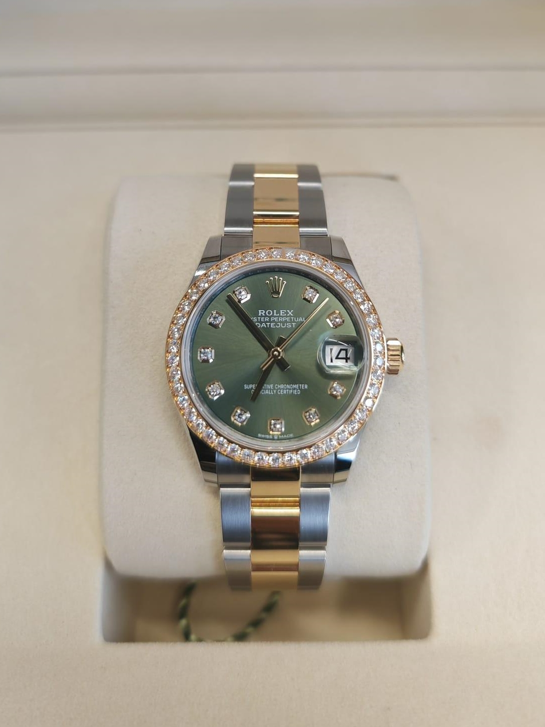 Rolex Datejust m278383RBR-0029/0030 31mm Olive Green Dial Oyster Bracelet