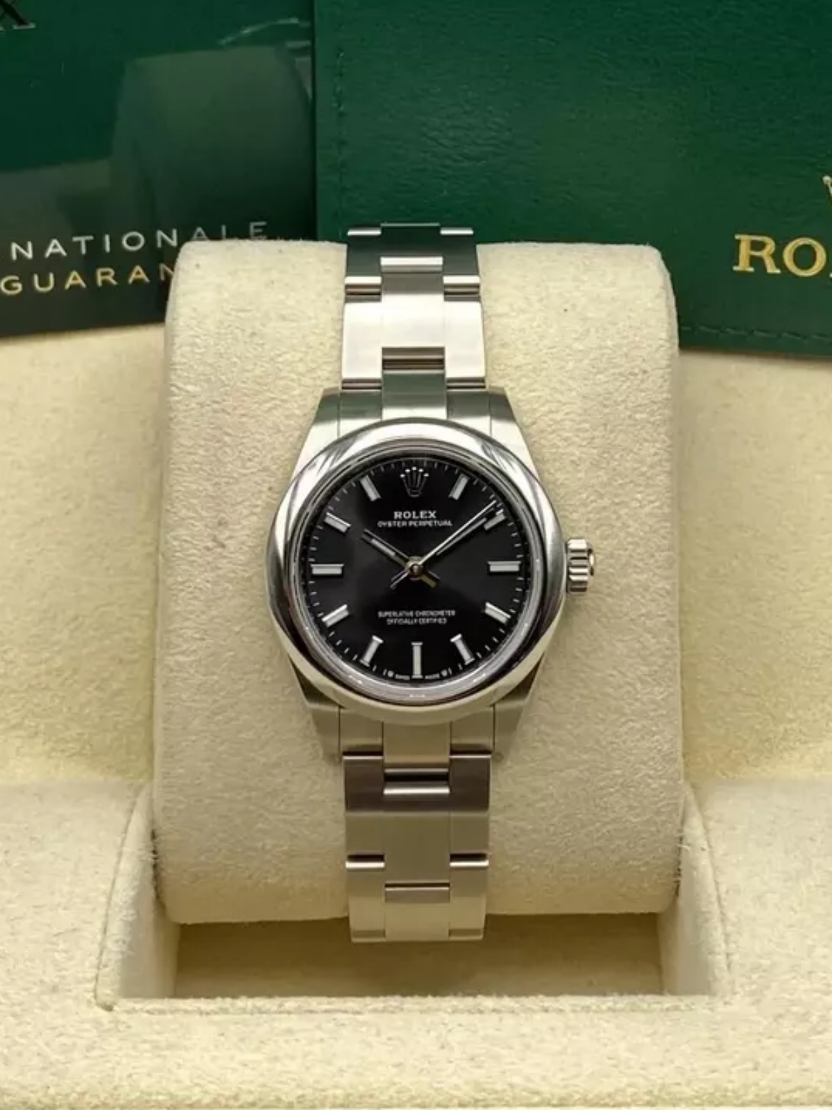 Rolex Oyster Perpetual 28mm 276200-0010 Black Dial Oyster Bracelet Watch