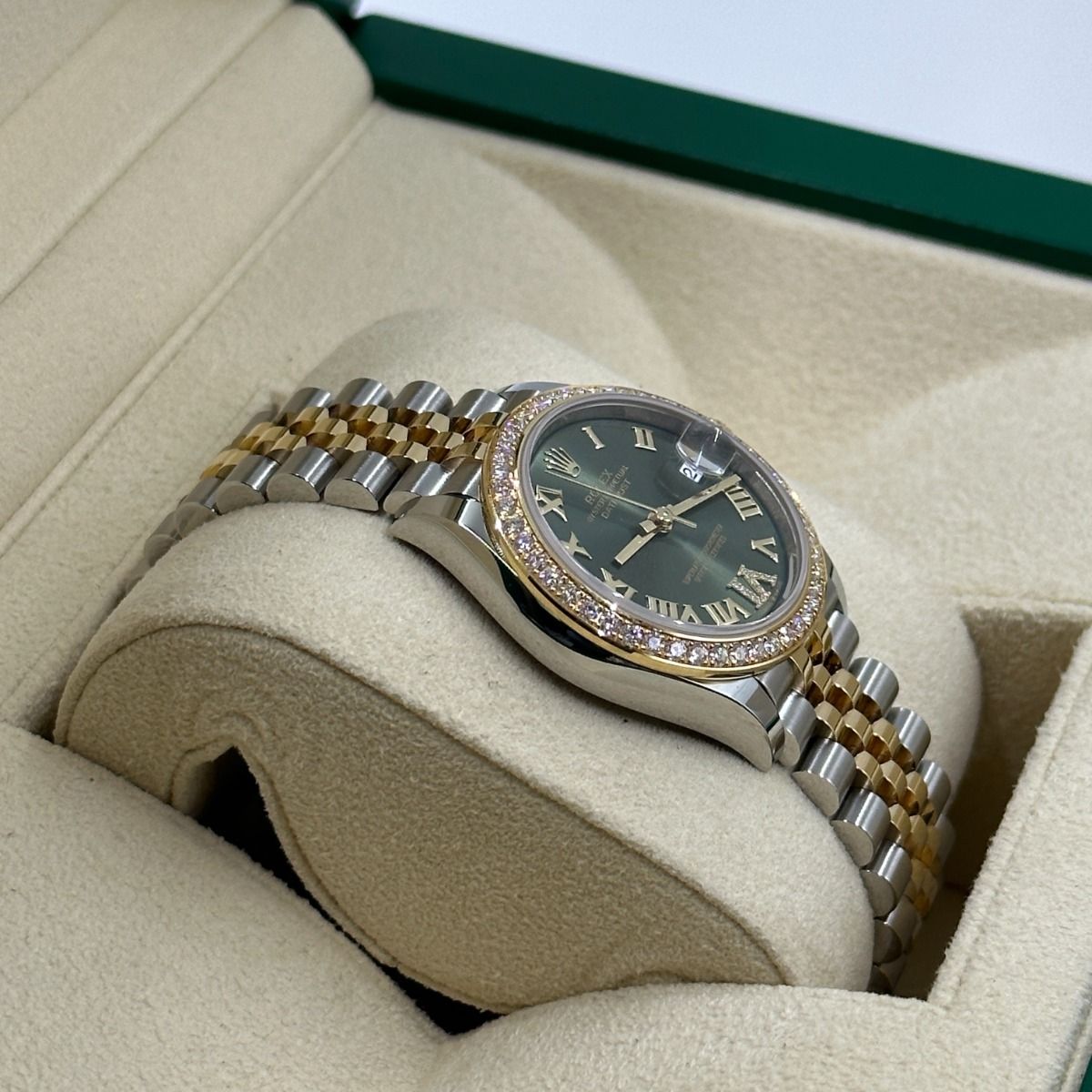 Rolex Datejust m278383RBR-0015/0016 31mm Olive Green Dial Oyster Bracelet