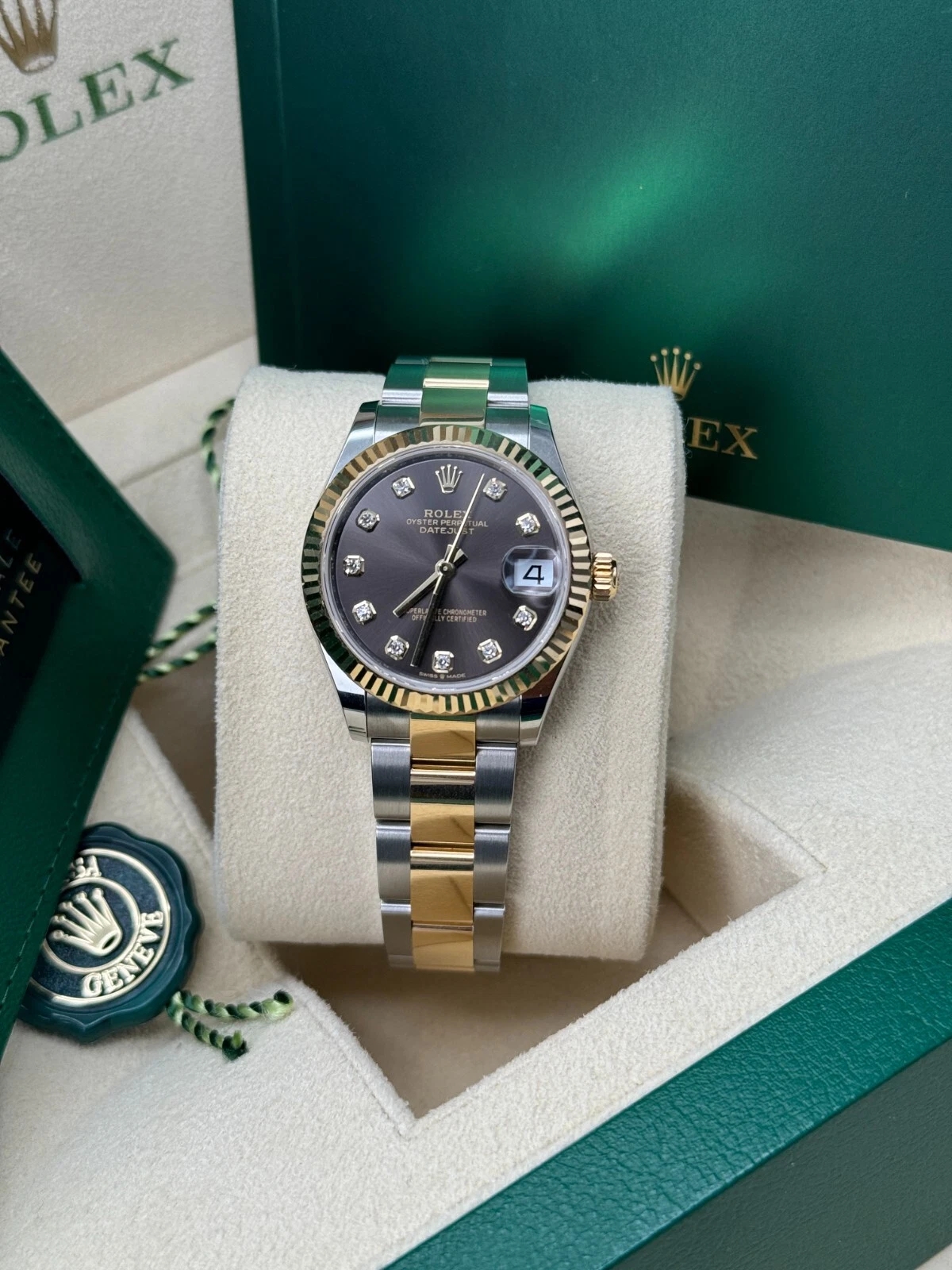 Rolex Datejust m278273-0021/0022 31mm Dark Grey Dial Stainless Steel and Yellow Gold Oyster Watch