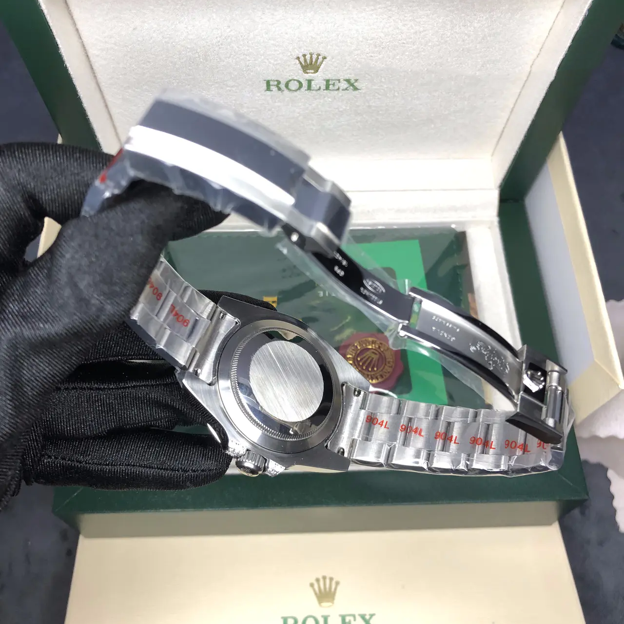 Rolex Submariner Silver Black Diamond 40mm