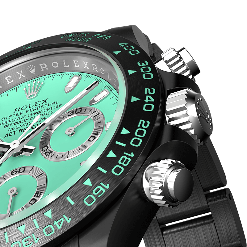 This product is out of stock. If you need to purchase it, please contact us to customize it.Rolex Daytona BISCAY GREEN BLACK CERAMIC This product is out of stock. If you need to purchase it, please contact us to customize it.Rolex Daytona BISCAY GRE