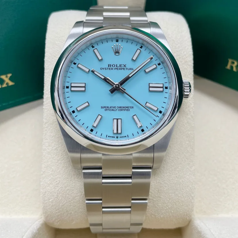 Rolex Oyster Perpetual 36mm 126000-0006 Tiffany Blue Turquoise Dial
