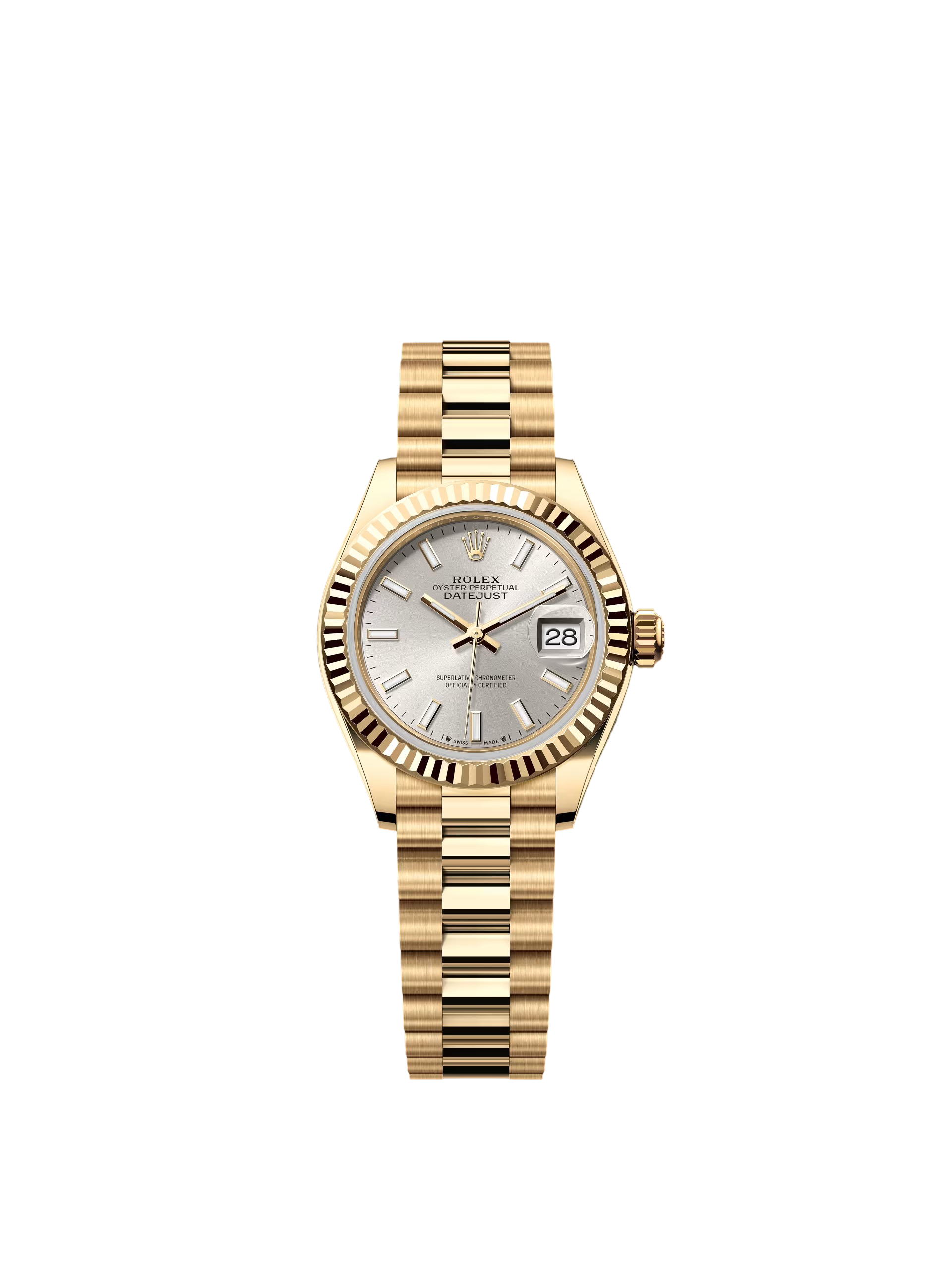 Rolex Lady-Datejust 28mm Silver Dial