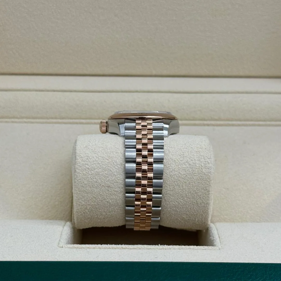 Rolex Lady-Datejust 28mm  279161 Chocolate Roman Dial, Two Tone Stainless Steel & 18K Rose Gold Oyster Bracelet Women's Watch