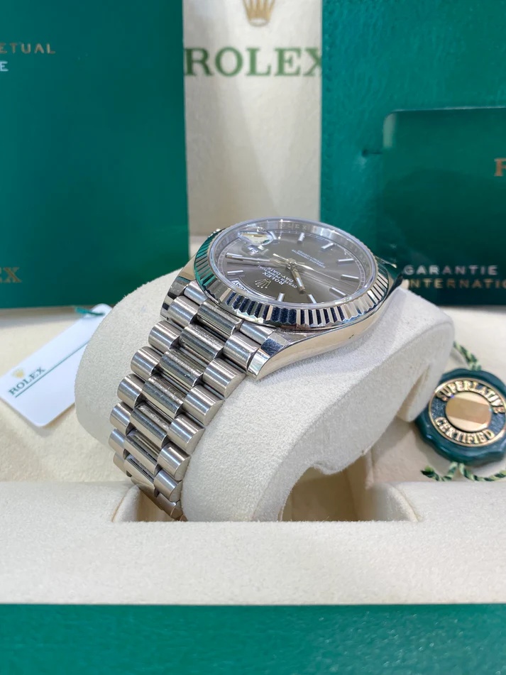 Rolex  Day-Date 40mm Slate Diamonds Dial  228236-0013