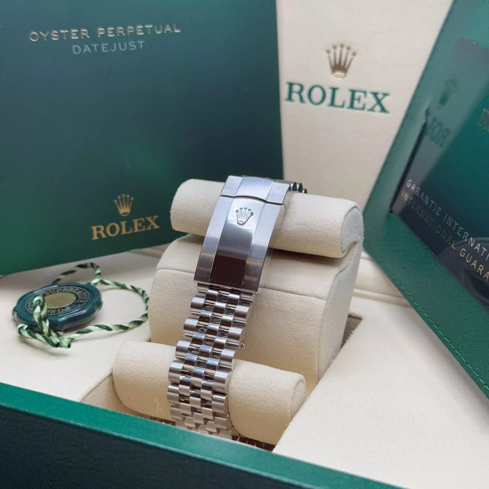 Rolex  Datejust 41mm Mint Green Dial Jubilee Bracelet Watch - 126334
