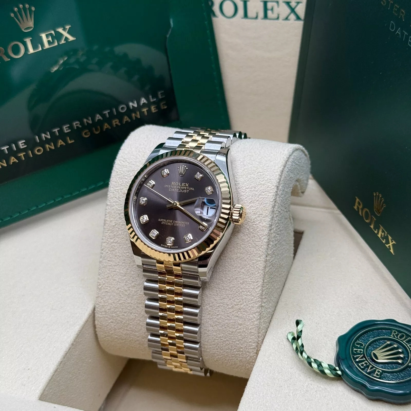 Rolex Datejust m278273-0021/0022 31mm Dark Grey Dial Stainless Steel and Yellow Gold Oyster Watch