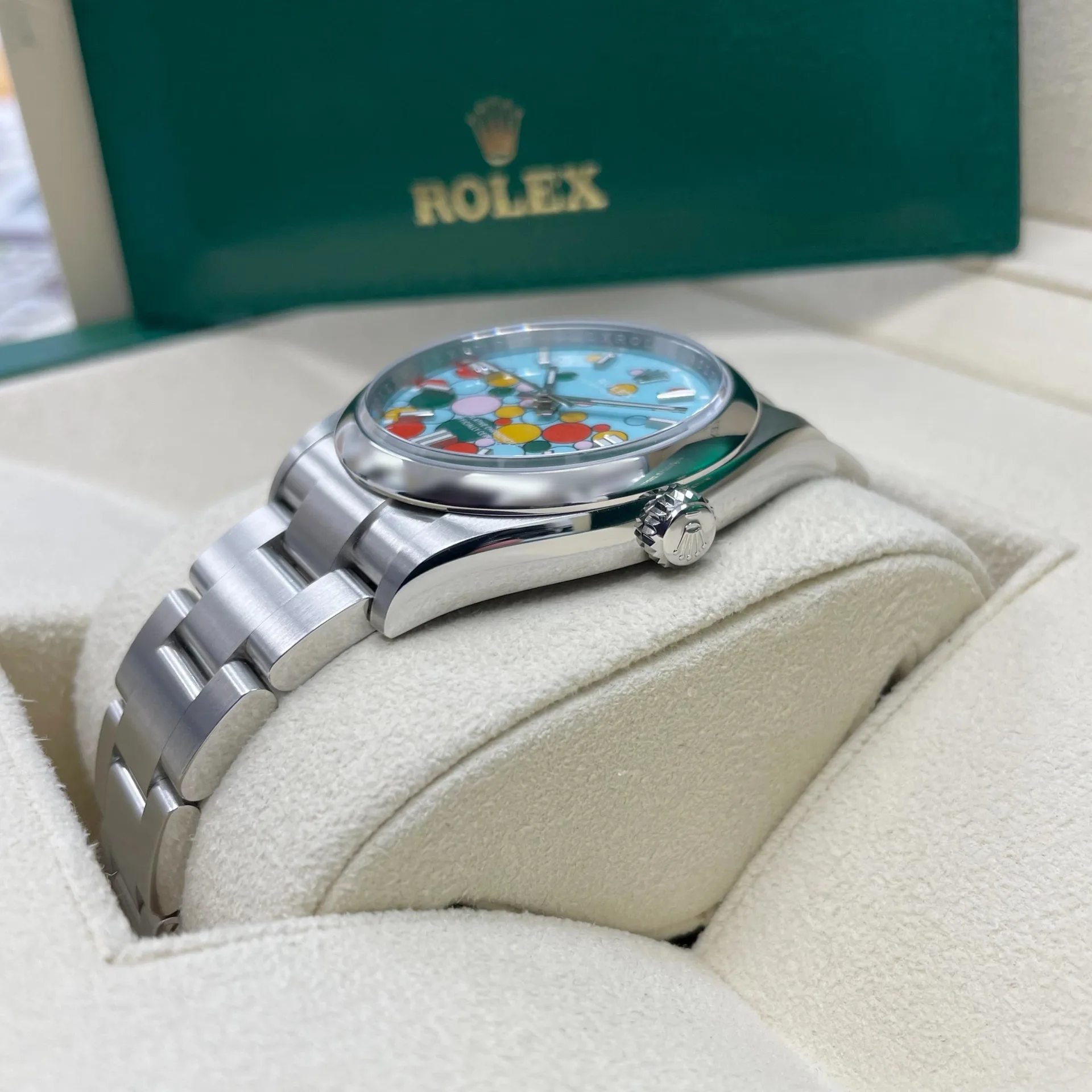 Rolex Oyster Perpetual 36mm 126000-0009 Turquoise Celebration Dial Oyster Bracelet