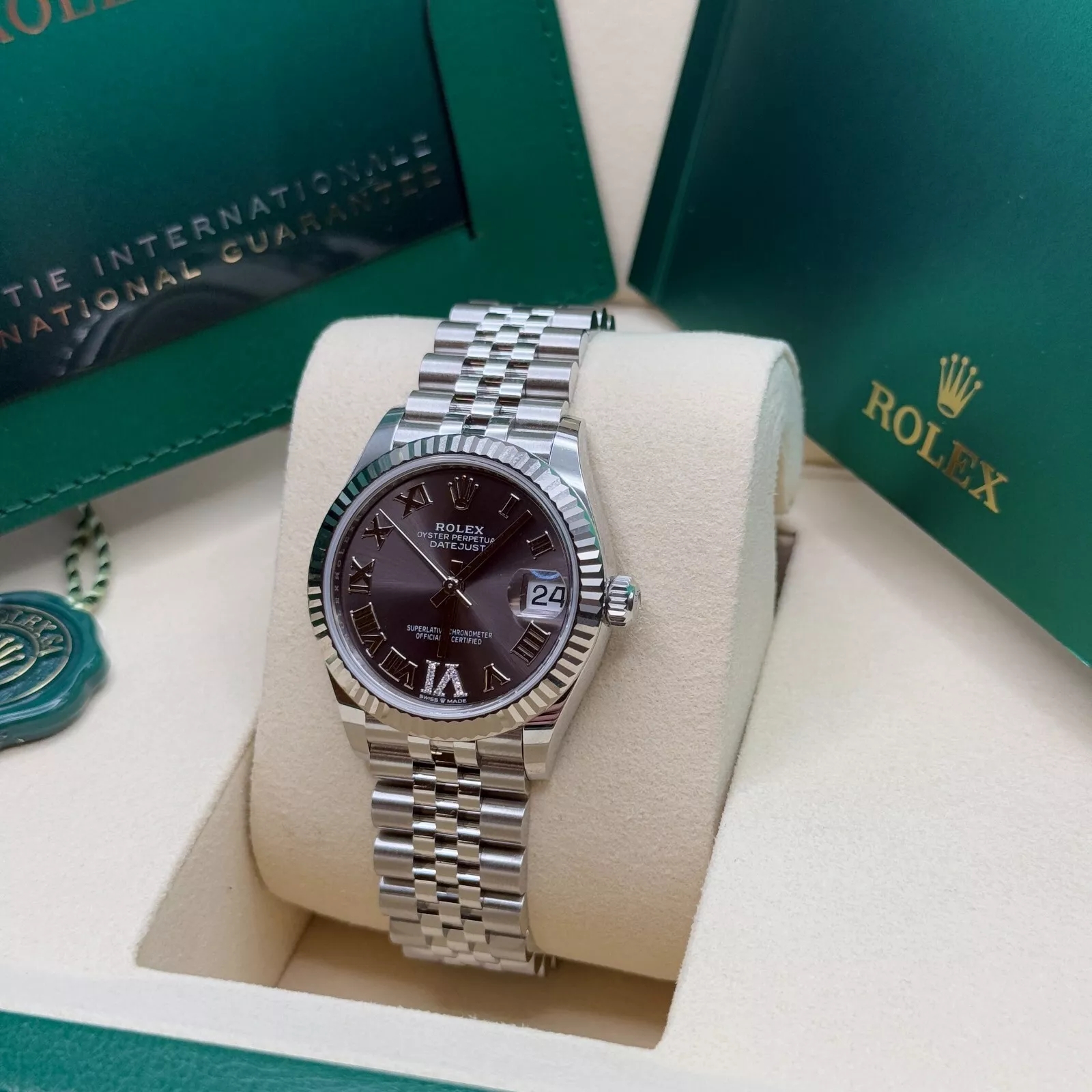 Rolex Datejust m278274-0027/0028 Dark Grey 31mm Dial Oyster Watch