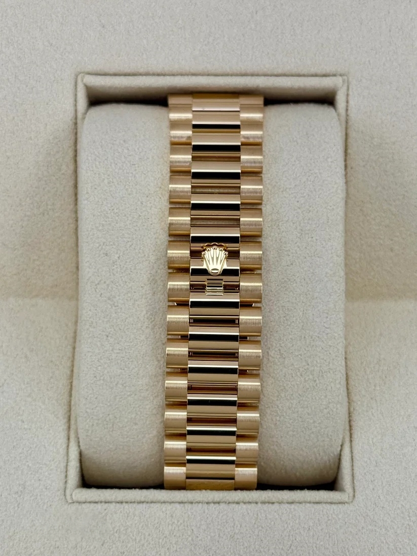 Rolex  Yellow Gold President Day Date 40mm Green Roman Ombre Dial - 228238