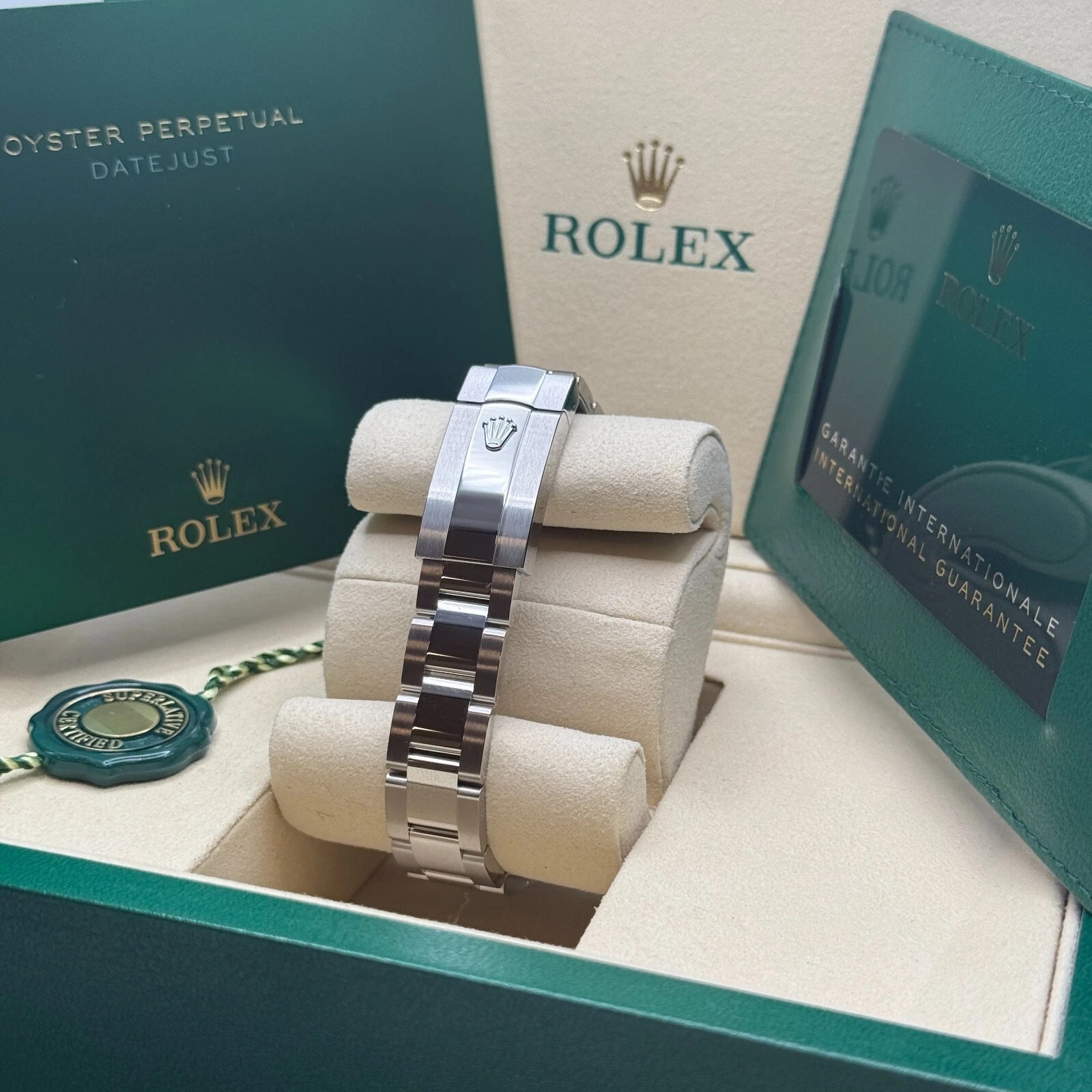 Rolex Datejust m278344-0035/0036 Bright Blue Dial 31mm Domed Diamond Oyster Watch