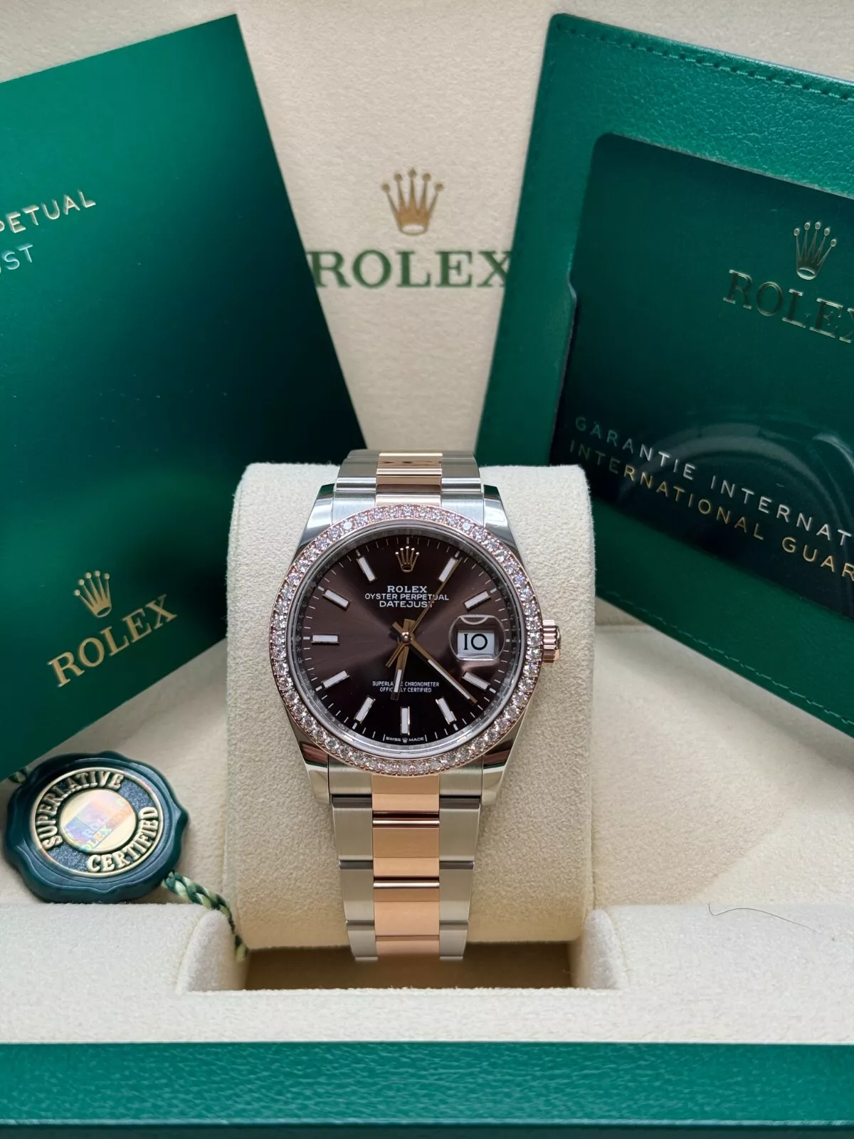 Rolex  Datejust 36mm 126281 Chocolate Dial Oyster Bracelet