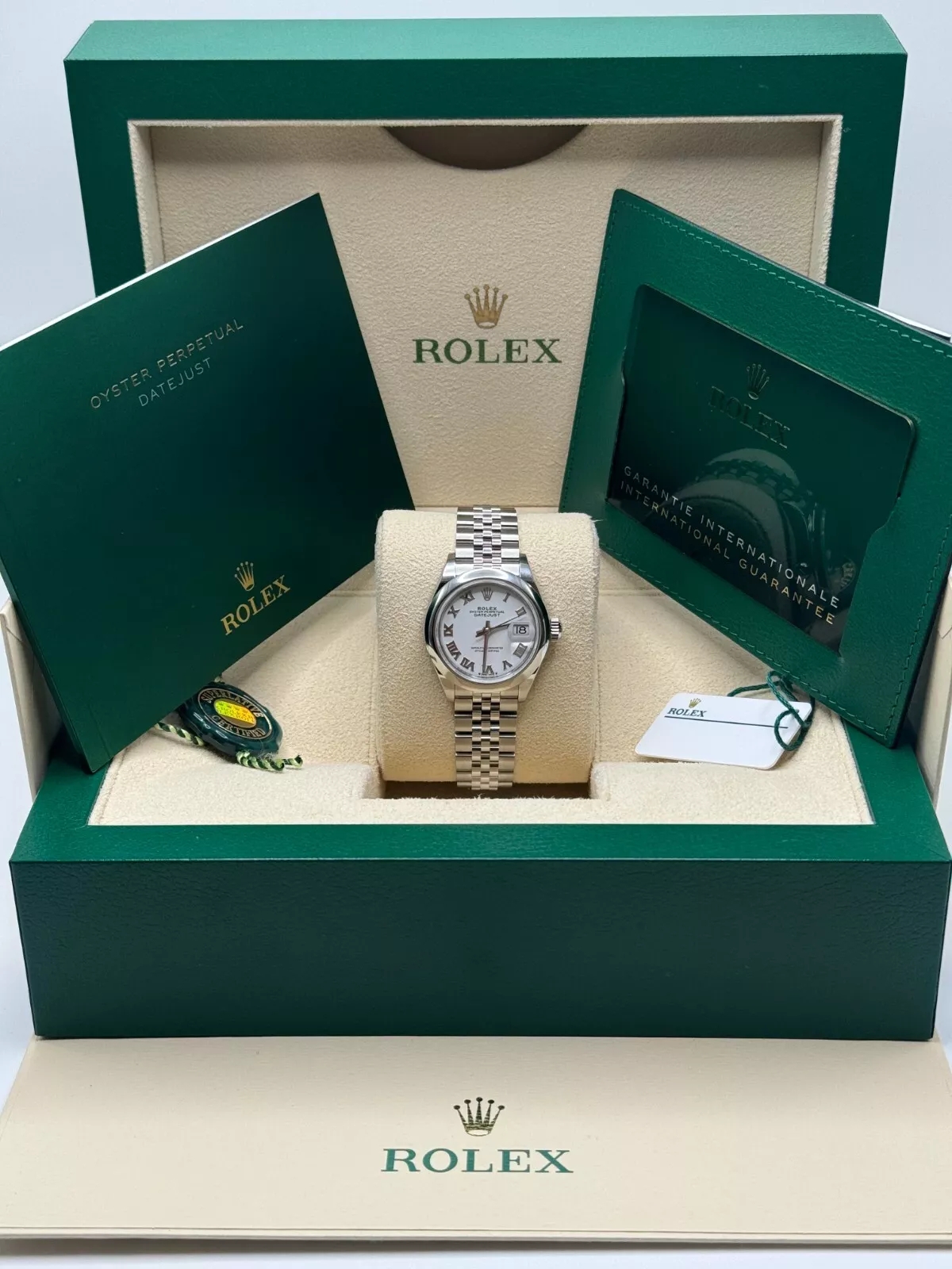 Rolex Lady-Datejust 279160  Oyster Perpetual 28mm White Dial Oyster Bracelet