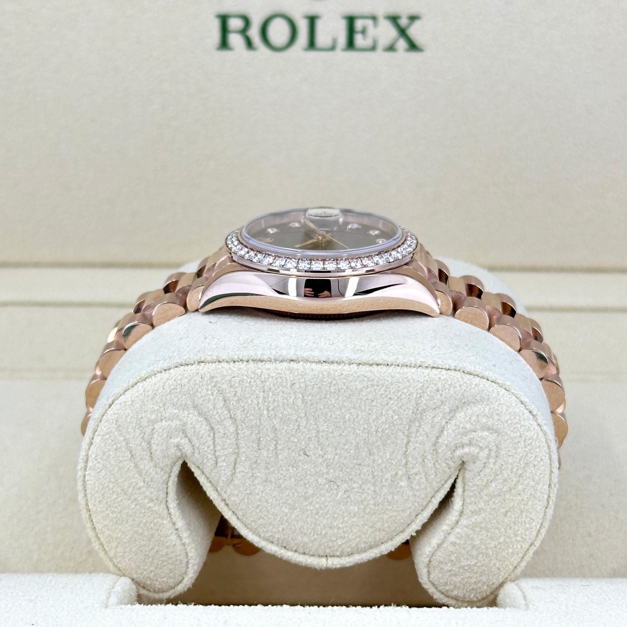 Rolex  Lady-Datejust 28mm 279135RBR Chocolate Diamond Dial Jubilee Bracelet