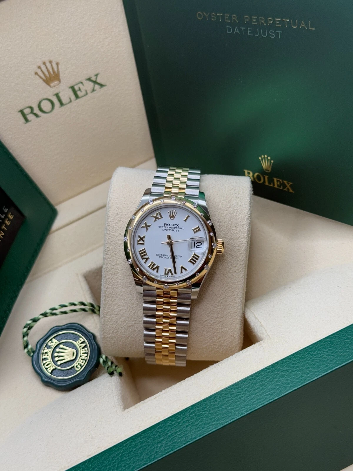 Rolex Datejust m278343-0001/0002 White Dial Yellow Rolesor Oyster Watch