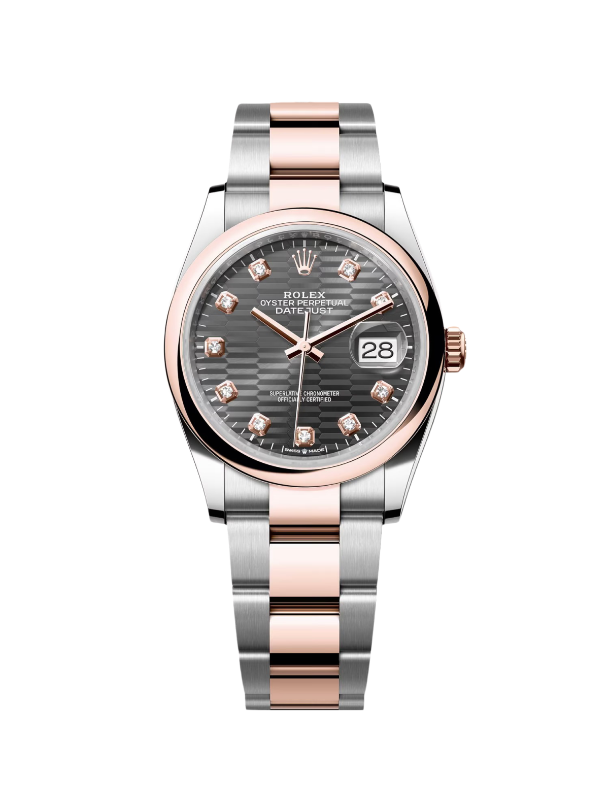 Rolex  Datejust 126201 Slate 36mm Dial Oyster Bracelet Watch