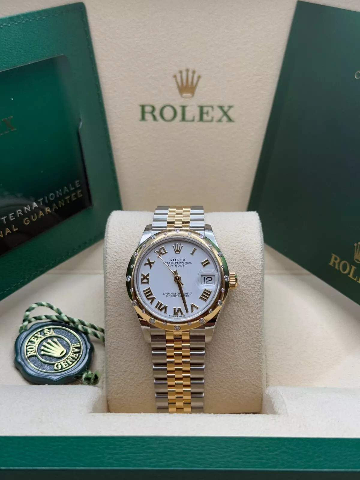 Rolex Datejust m278343-0001/0002 White Dial Yellow Rolesor Oyster Watch