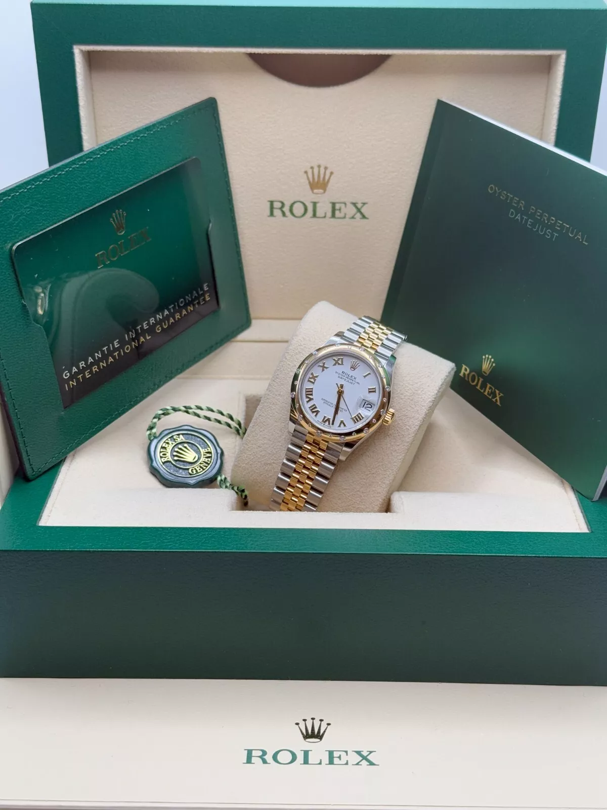 Rolex Datejust m278343-0001/0002 White Dial Yellow Rolesor Oyster Watch