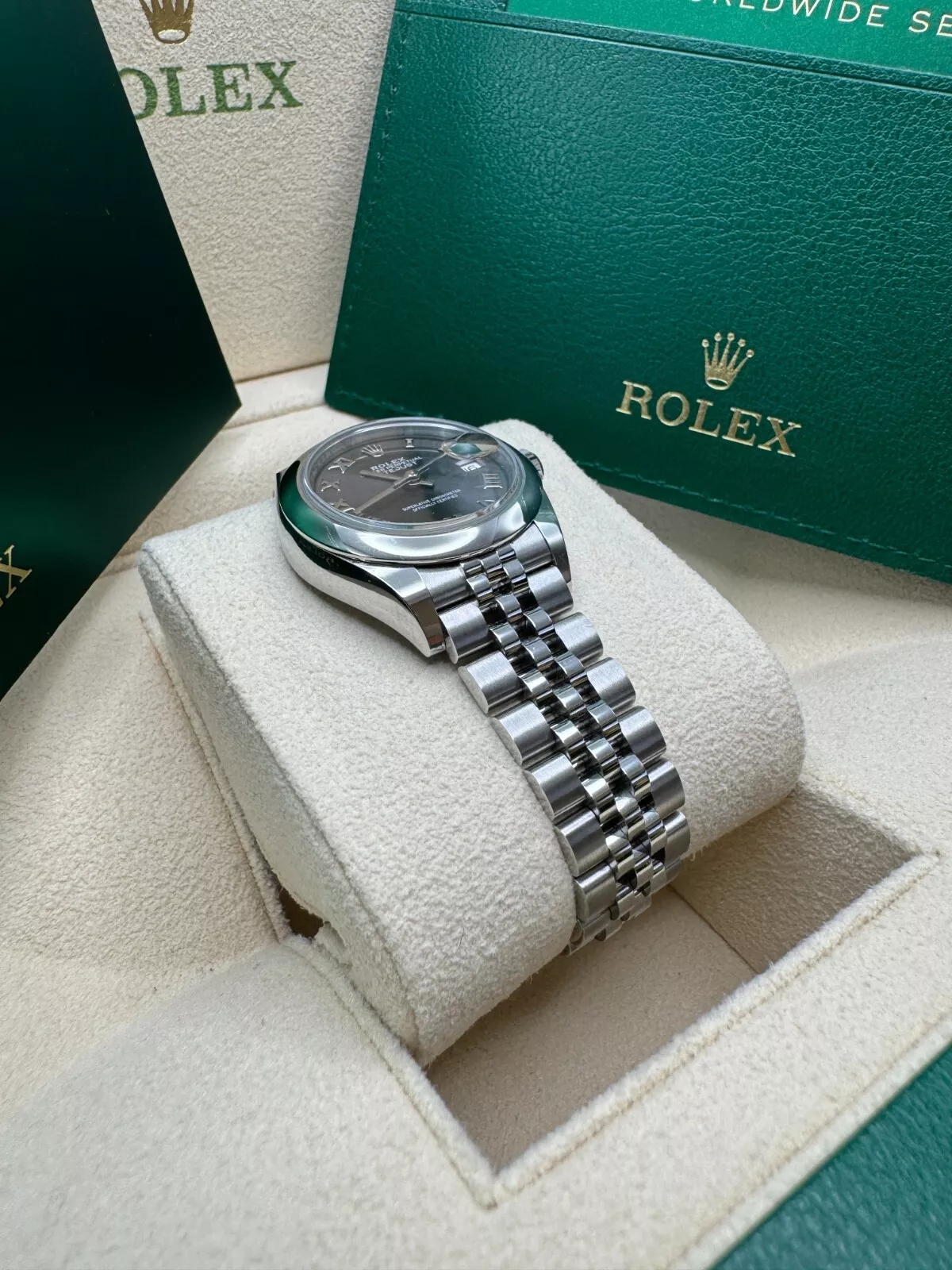 Rolex Lady-Datejust 28mm  m279160 Oyster Perpetual Dark Grey Dial Oyster Bracelet