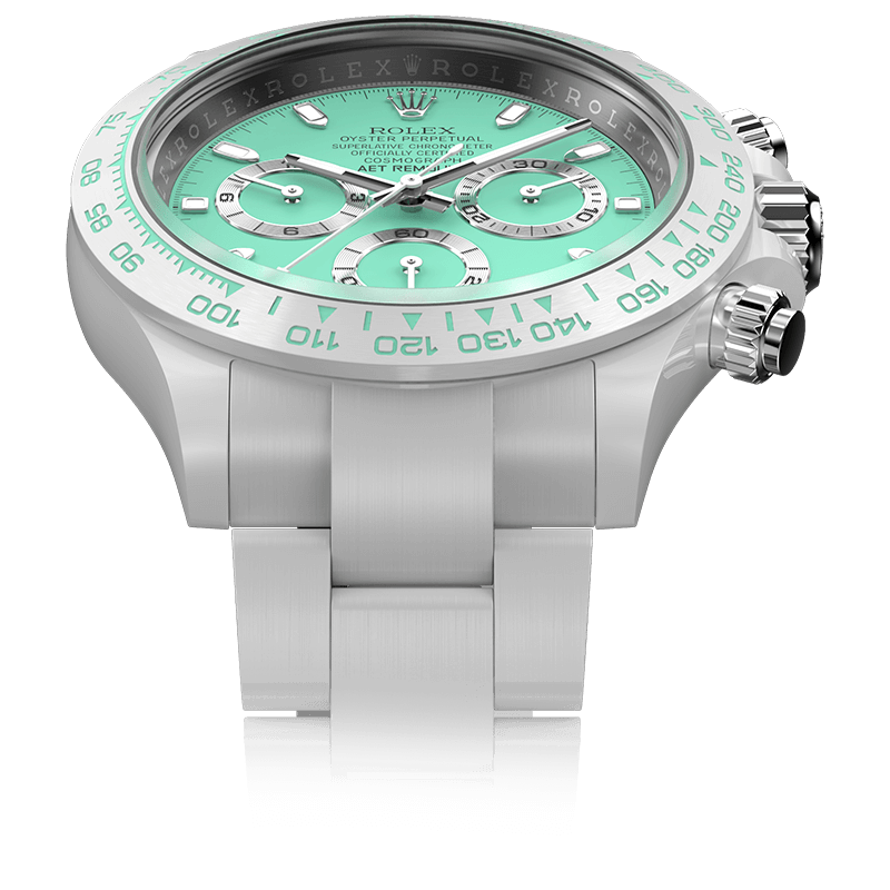 This product is out of stock. If you need to purchase it, please contact us to customize it.Rolex Daytona BISCAY GREEN WHITE CERAMIC