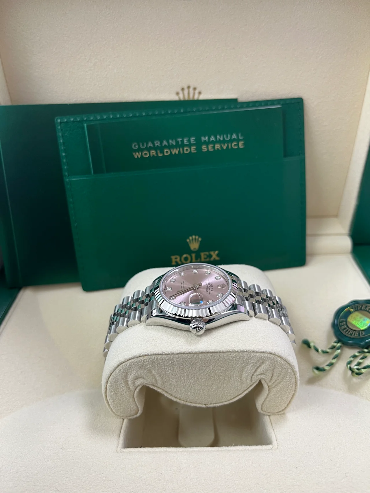 Rolex Datejust m278274-0031/0032 Pink 31mm Dial Oyster Watch