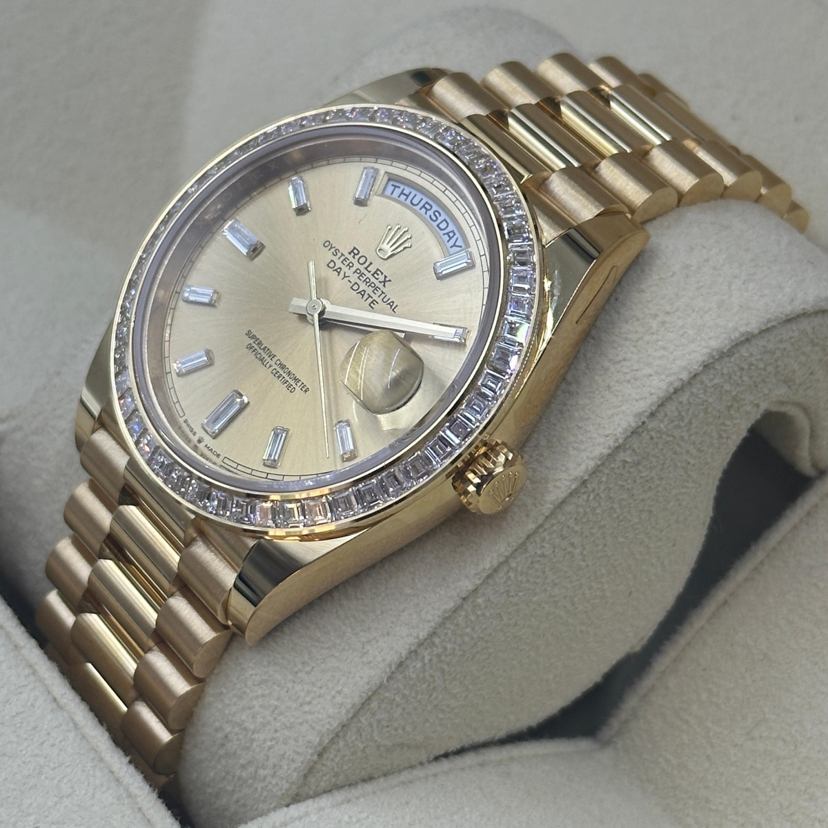 Rolex Day-Date 40mm 228398TBR-0002 Champagne Dial President Watch