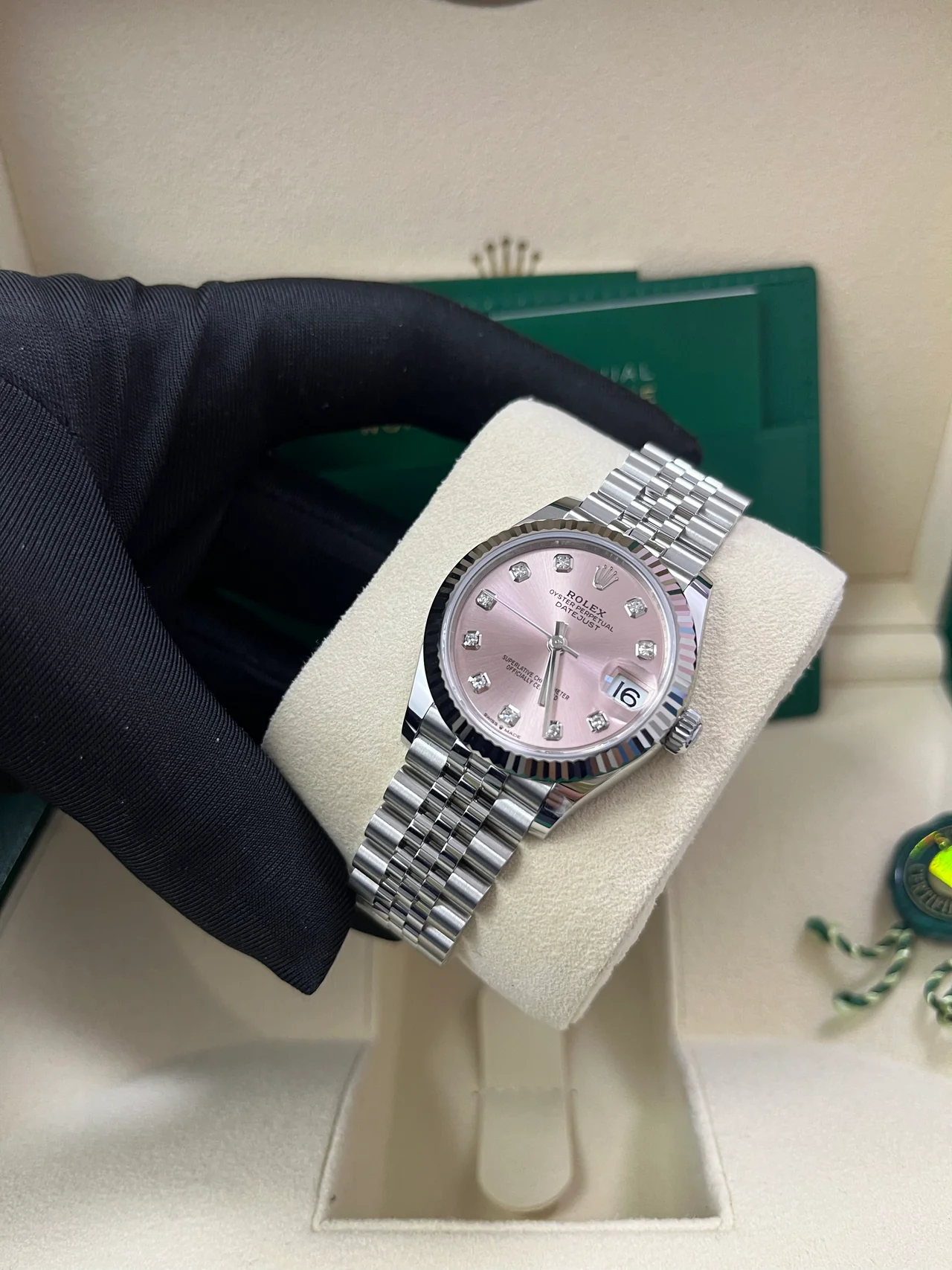 Rolex Lady-Datejust 28mm 279174 Pink Diamond Dial Oyster Bracelet
