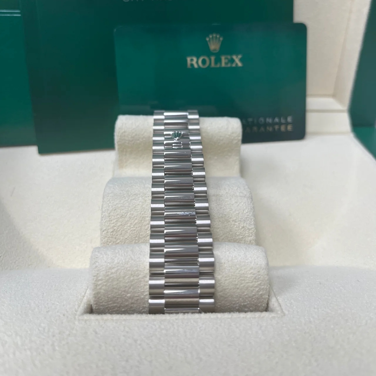 Rolex  Day-Date 40mm 228349RBR-0030 Olive Green Dial President Bracelet