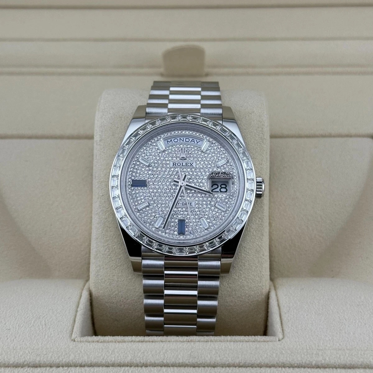 Rolex Day-Date 40mm 228396TBR-0021 Diamonds Sapphires Dial
