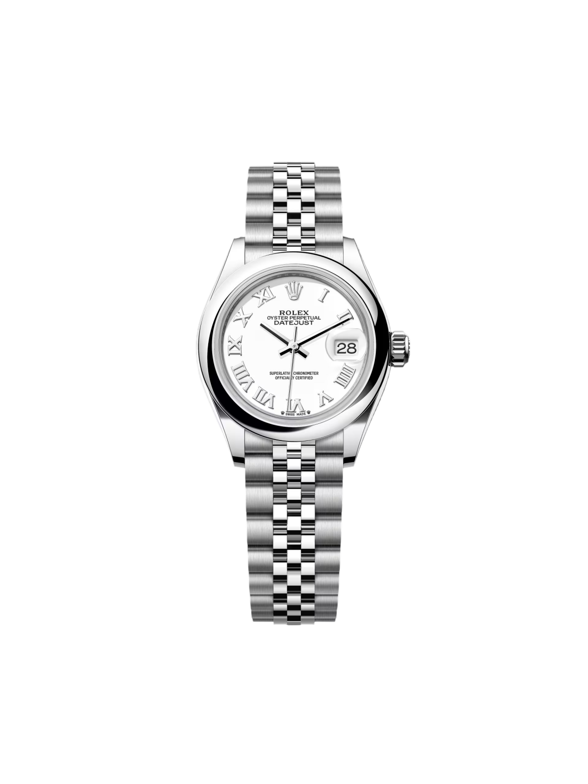 Rolex Lady-Datejust 279160  Oyster Perpetual 28mm White Dial Oyster Bracelet