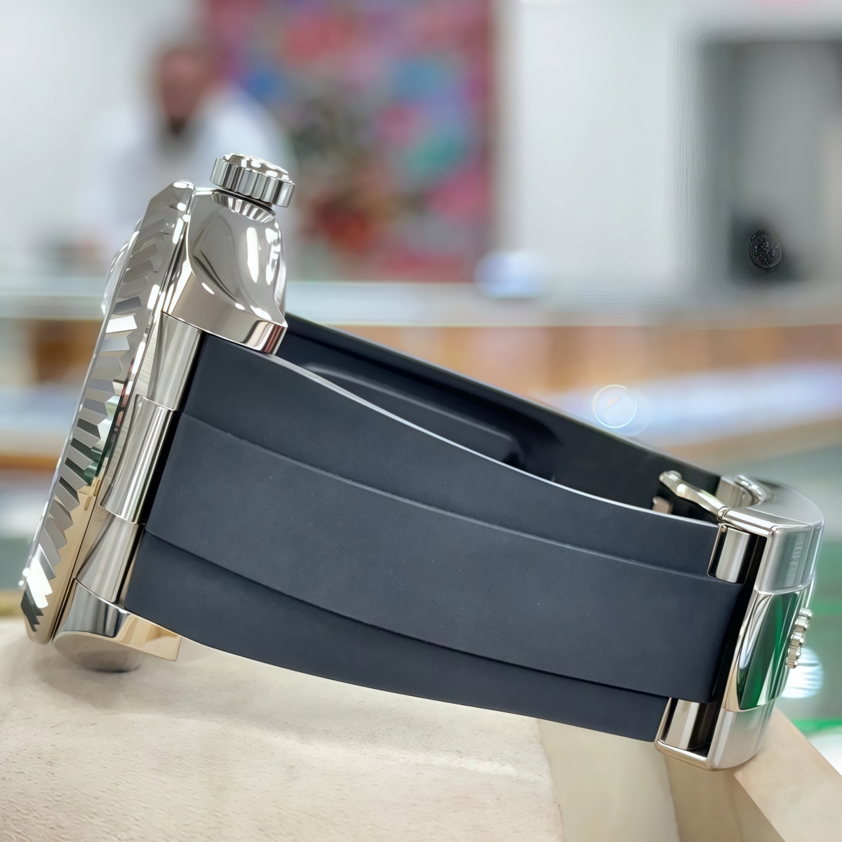 Rolex Sky-Dweller 42mm White Gold White Dial Oysterflex - 336239