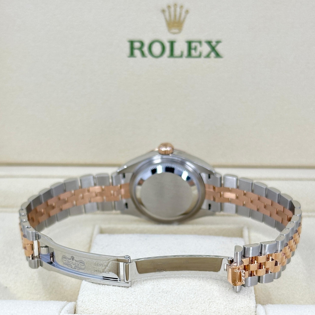 Rolex Lady-Datejust 28mm 279171 Chocolate Roman Oyster Stainless Steel and Rose Gold