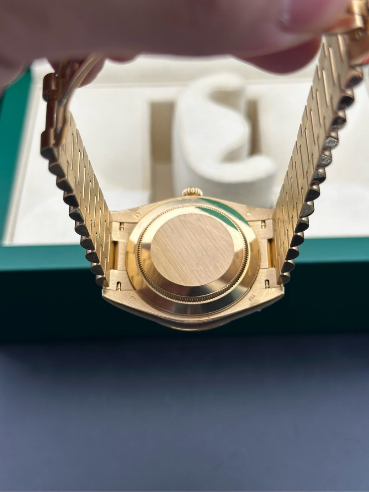 Rolex Day-Date 40mm Champagne Dial and Diamond Bezel Yellow Gold President Bracelet  228348RBR-0003