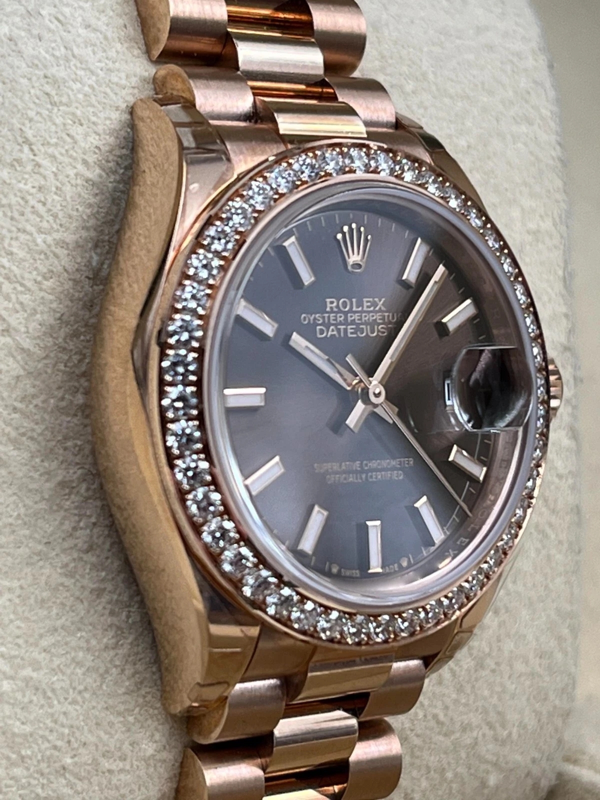 Rolex  Lady-Datejust 28mm 279135RBR Chocolate Dial Jubilee Bracelet